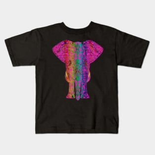 Rainbow Fuschia Ganesha Kids T-Shirt